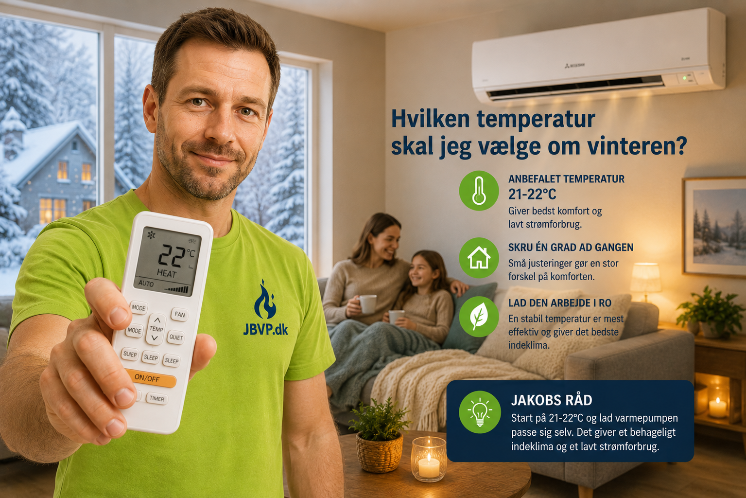 Hvilken temperatur skal jeg vælge om vinteren?